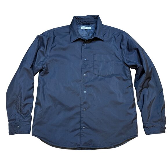 Outerknown Black The Origin Shacket Snap Front Lightweight Mens Medium - Picture 1 of 8